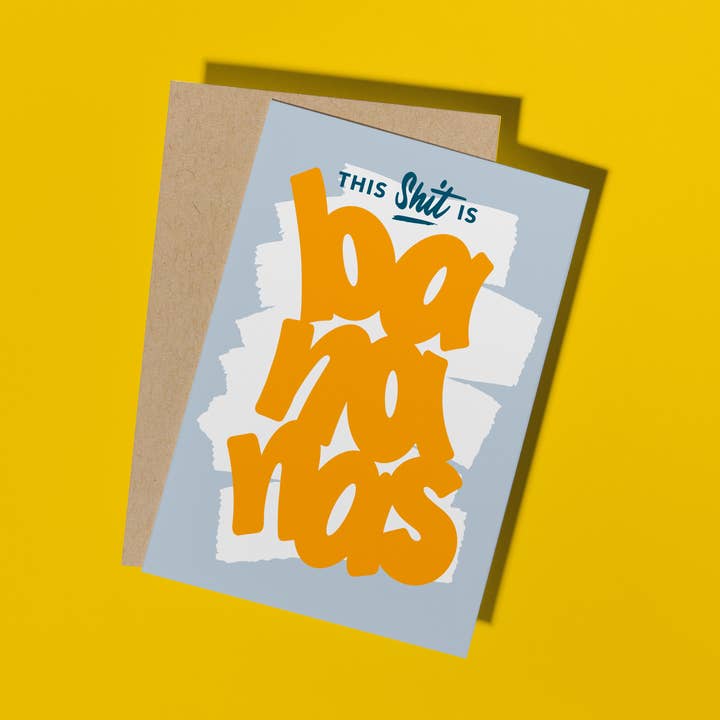 Esta Merda é Bananas Card por atacado de Formidably Impressed