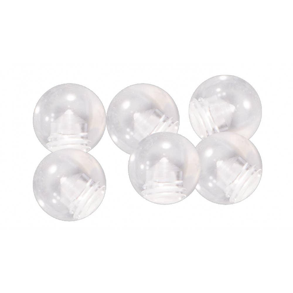 PFTE THREADED BALL CLEAR for wholesale on Faire0