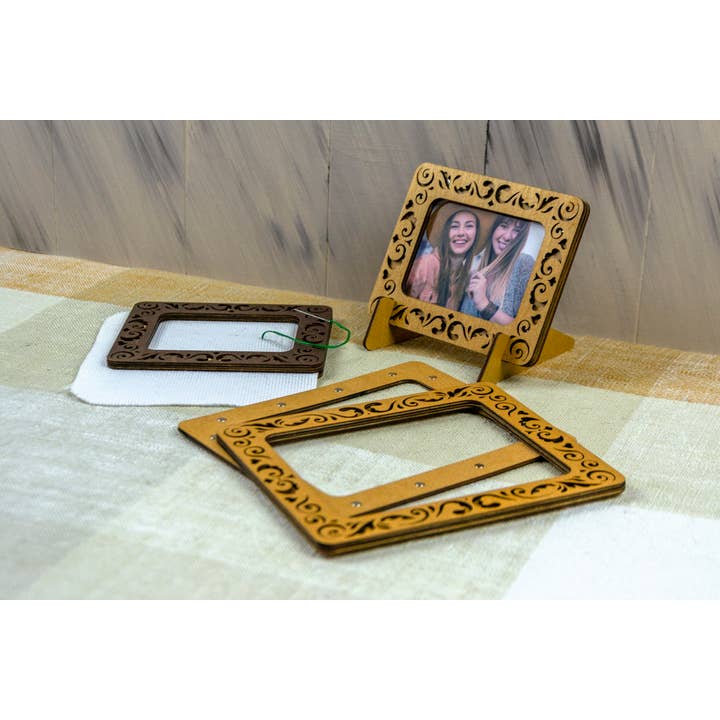 Embroidery craft - Wholesale Picture Frame - Rectangular embroidery hoop magnetic cross stitch frame3