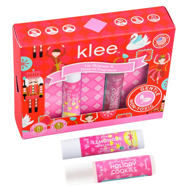 Klee Naturals - Wholesale Kids Makeup - Kids - NEW! Holiday Cookies - Natural Fragrance Lip Shimmer Set