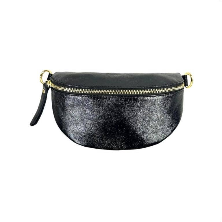 Chenson & Gorett - Vente Sac ceinture – femme - Sac banane compact en cuir italien pour femme. Promotion en ligne.10