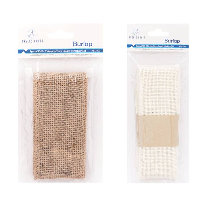 Angels Craft - Wholesale Craft Supplies - Burlap Fabric 1-ct, (2 colors available)2