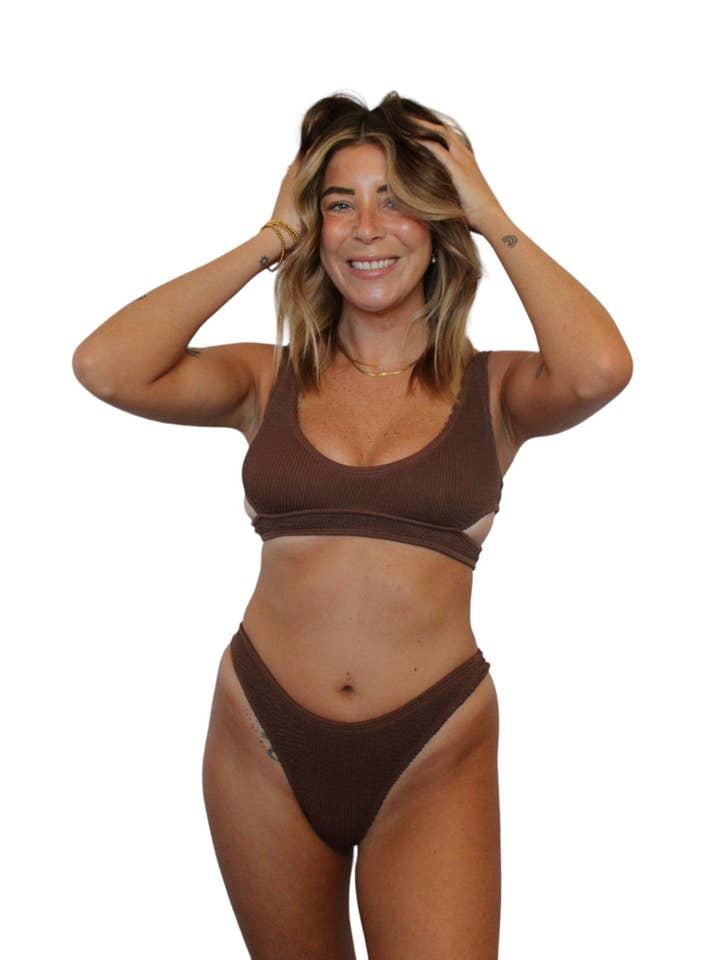 Lokal Swim Co. – Großhandel Schwimmtop – Damen – Kiera Top - Kokosnuss