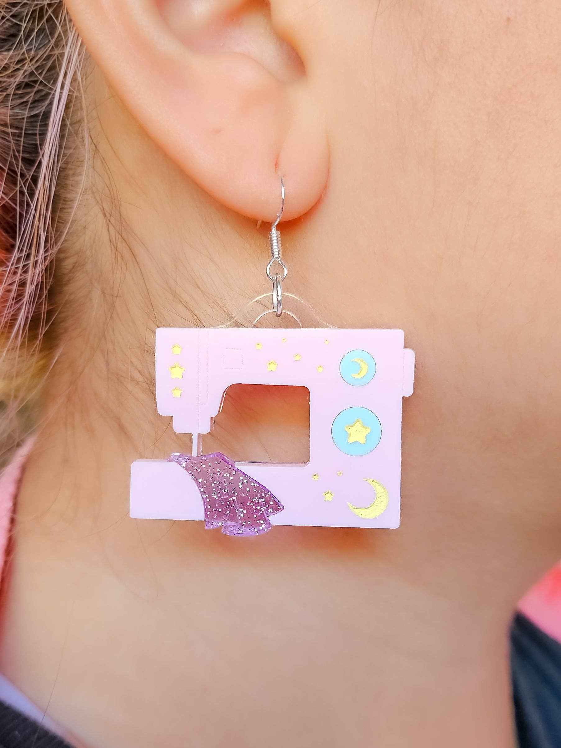 Pop Pastel - Wholesale Dangle Earrings - Moonlight Stitches - Sewing Machine Earrings1