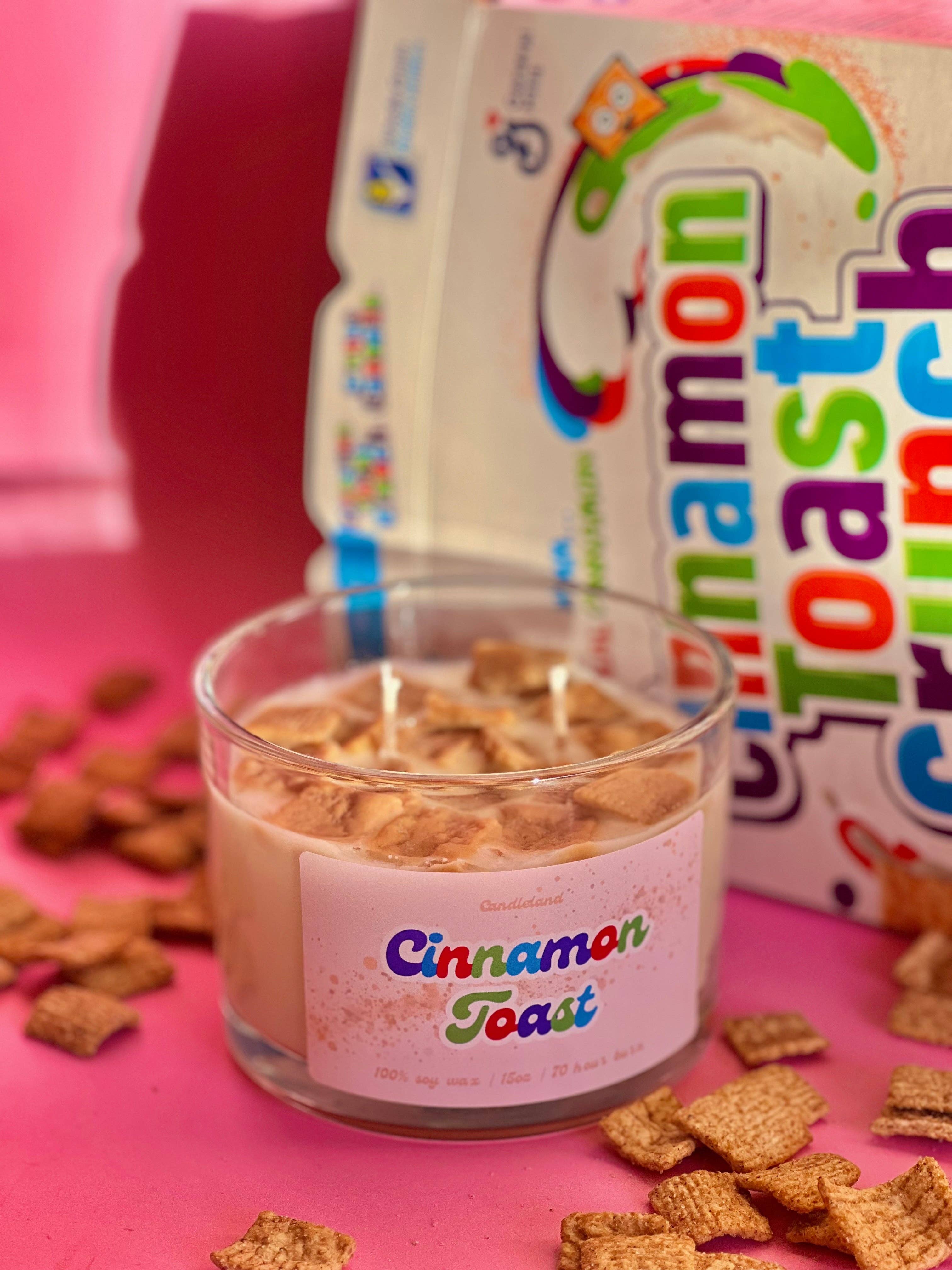 Candle Land – Großhandel Kerze im Glas / gefüllte Kerze – Zimt-Toast-Kerze | Von Cinnamon Toast Crunch inspirierte Kerze0