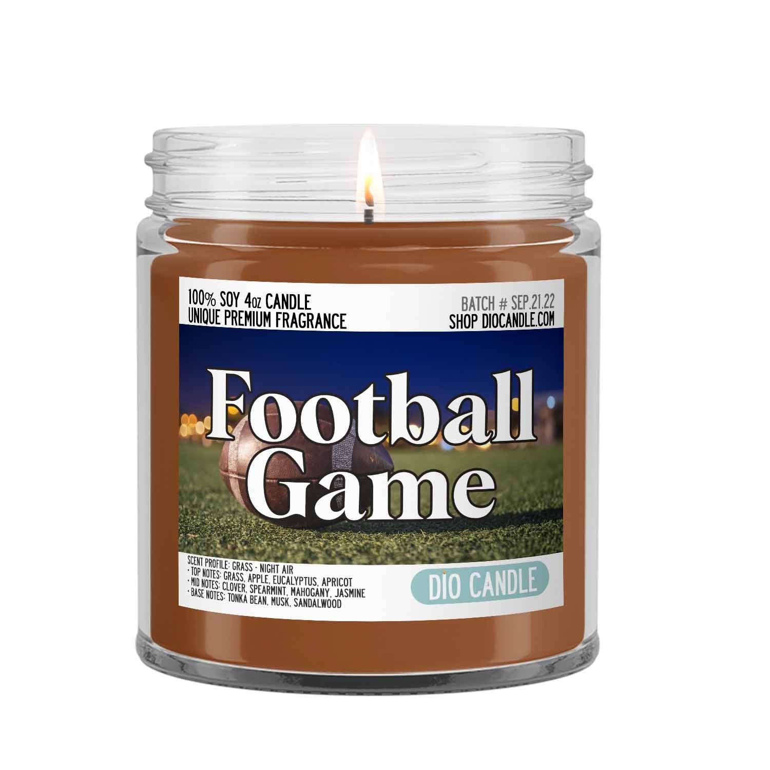 Dio Candle Company - Wholesale Jar/Filled Candle - Football Candle2