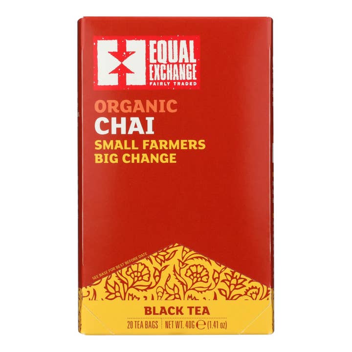 Equal Exchange Organic Chai Tea - Chai Tea - Case Of 6 - 20 Bags for wholesale by Ware Spark