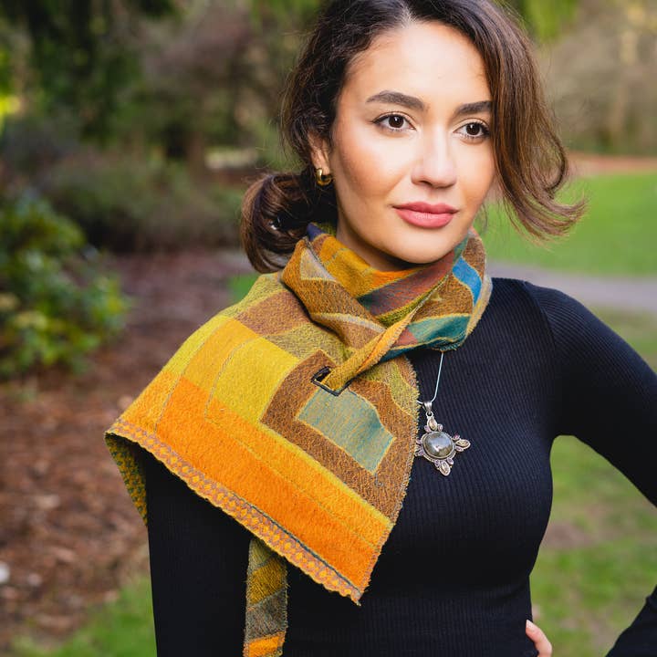 In Style Scarves - Vente Écharpe – femme - 510/Foulard pointu~Citron1