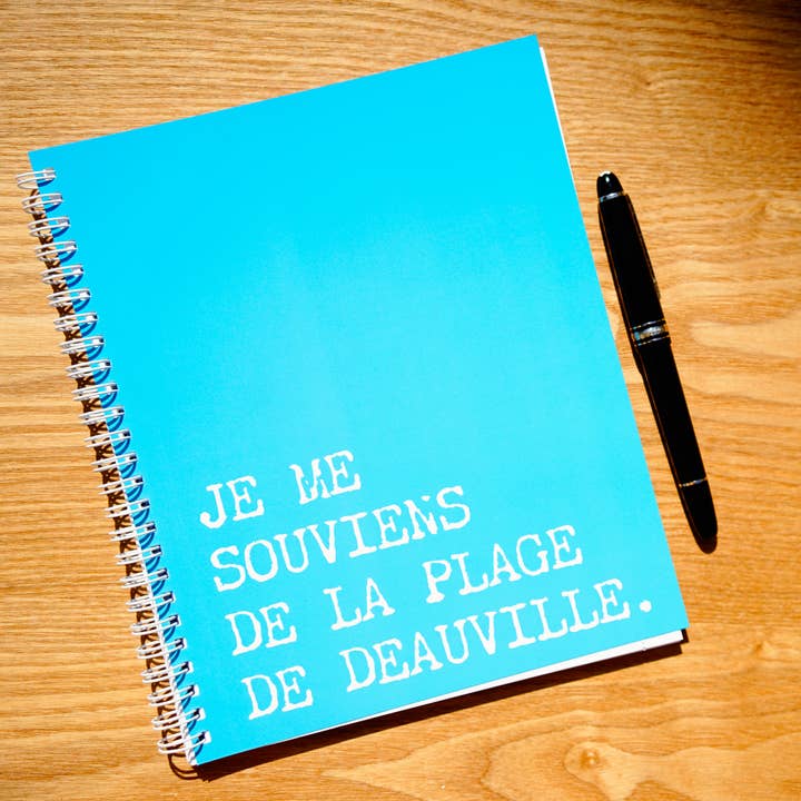 Cuaderno Recuerdo de la playa de Deauville - 144 páginas en blanco para venta al por mayor de Atelier d’Albion