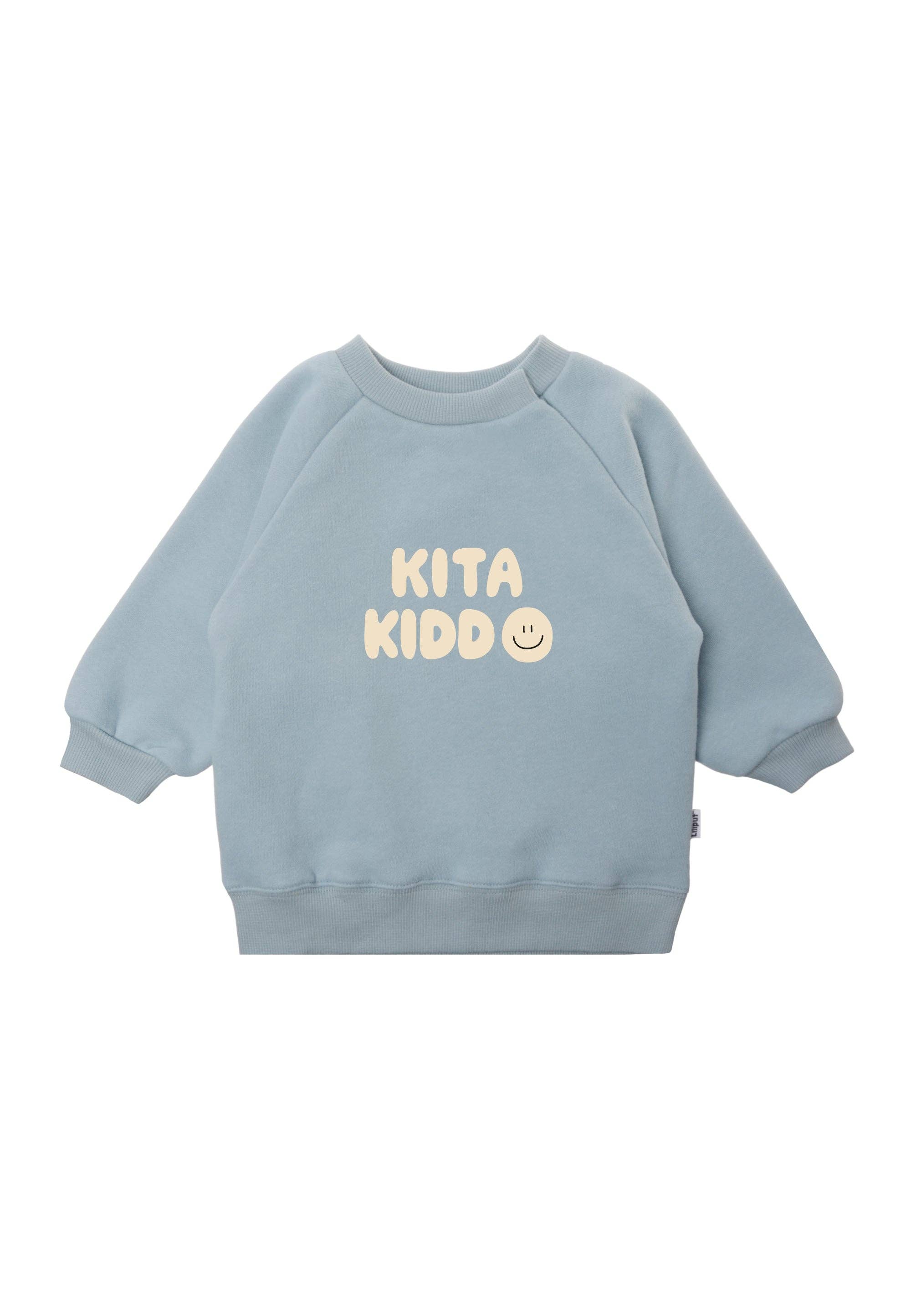 Liliput - Wholesale Sweatshirt - Kids - Light blue sweatshirt with "Kita Kiddo" print