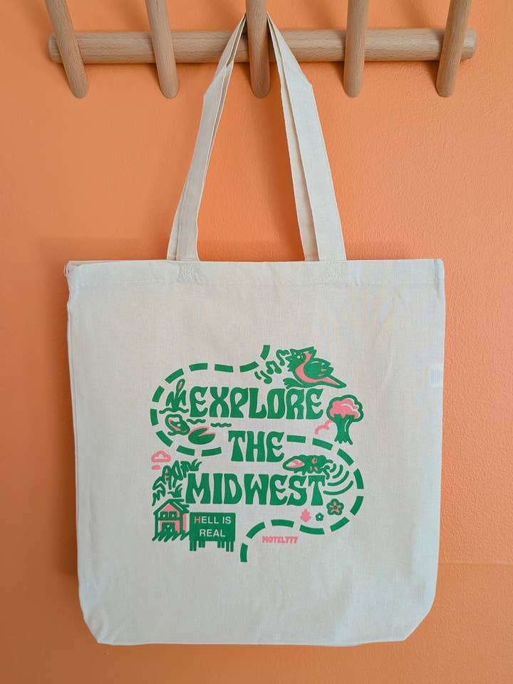 Explorez le sac fourre-tout en toile du Midwest pour la vente par MOTEL777