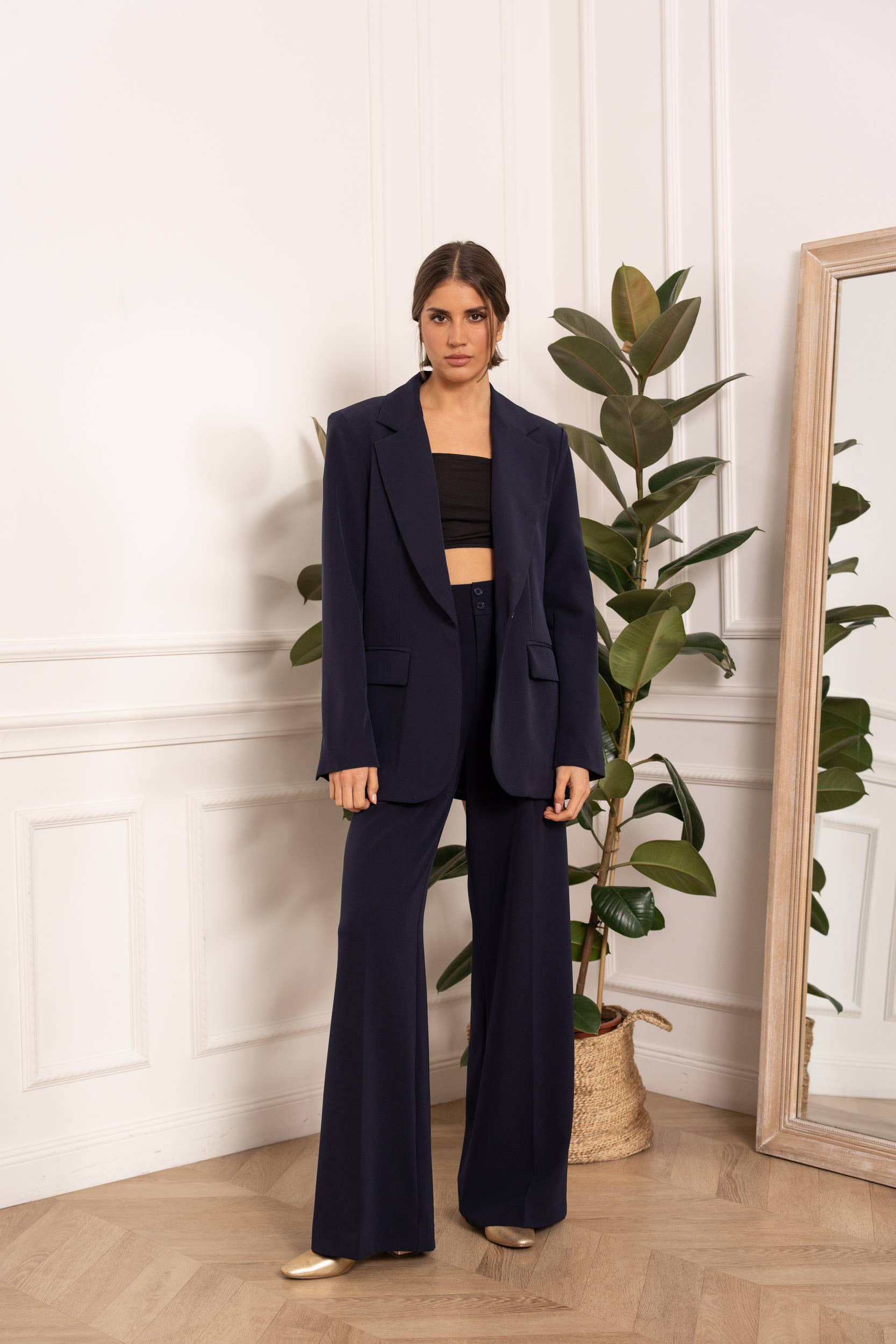 Attentif Paris - Wholesale Suit Jacket - Women's - [Timeless] Solid oversized jacket timeless53