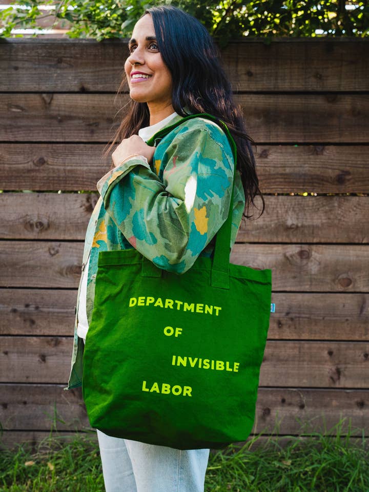 Green-On-Green Tote for wholesale by Department of Invisible Labor
