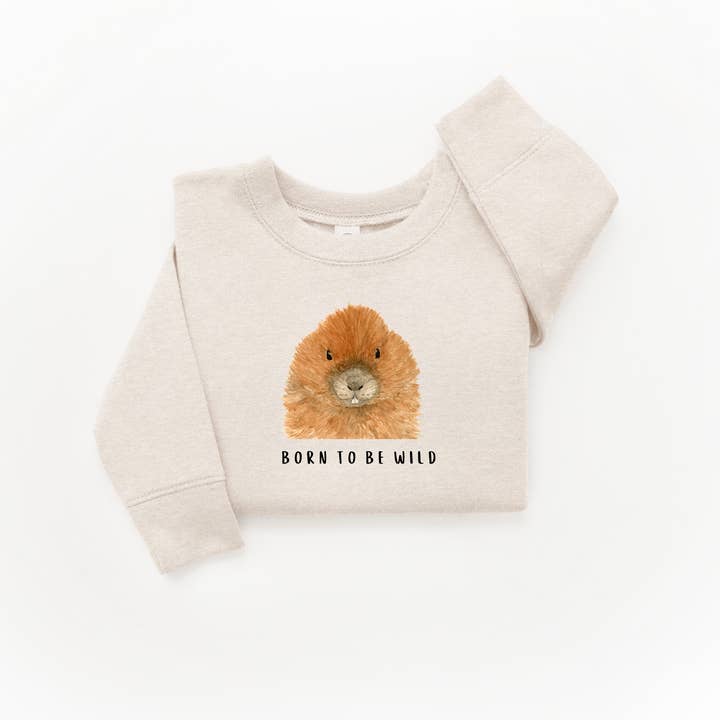 Felpa Beaver Born to be Wild per la vendita all'ingrosso da parte di WLDFLWR Studio