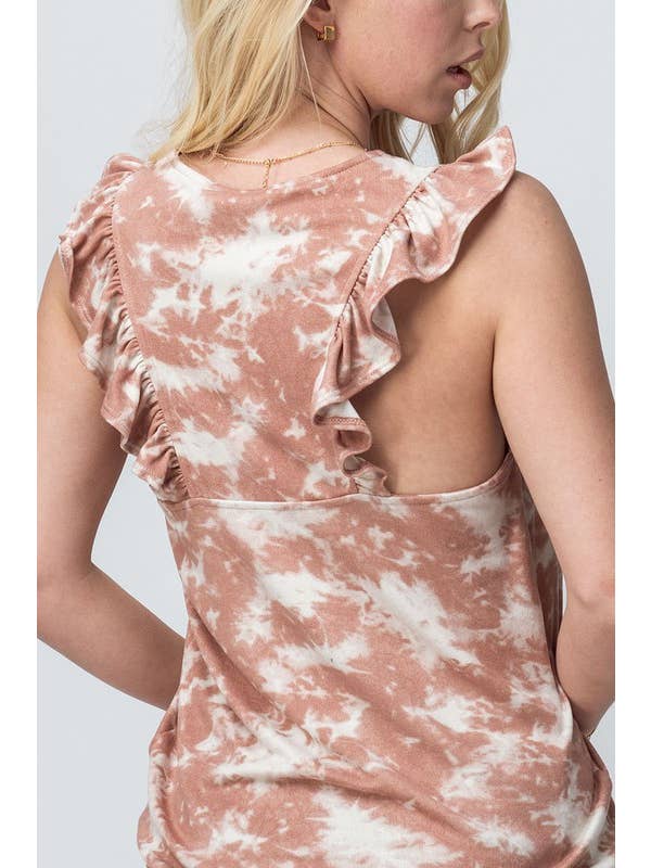 Heyday – wholesale Blus - Dam – VOLANG ÄRMLÖS V HALS TOPP6