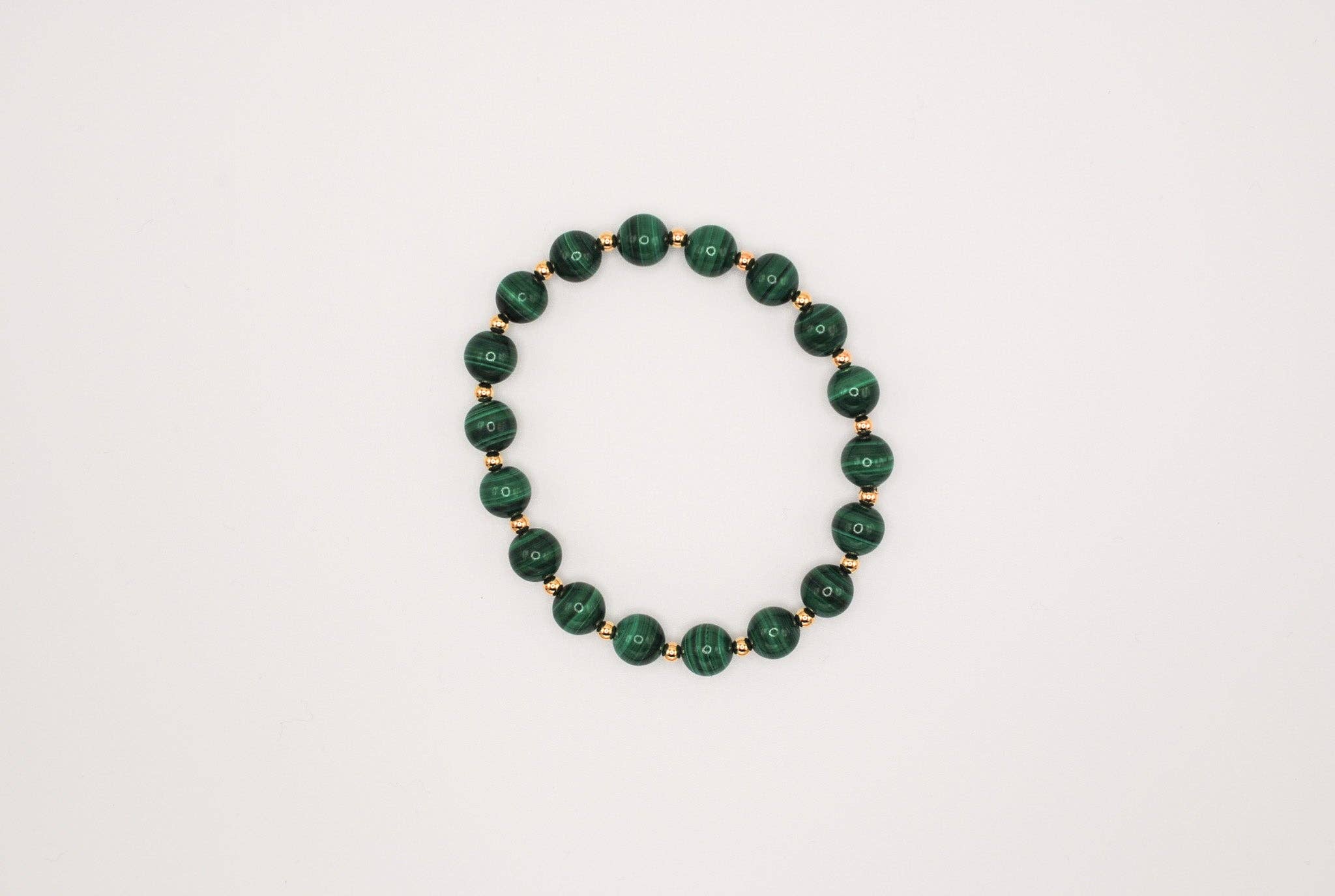 Ripple | Reiki Infused Jewelry - Wholesale Beaded Bracelet - Malachite Infinity Grande Bracelet4