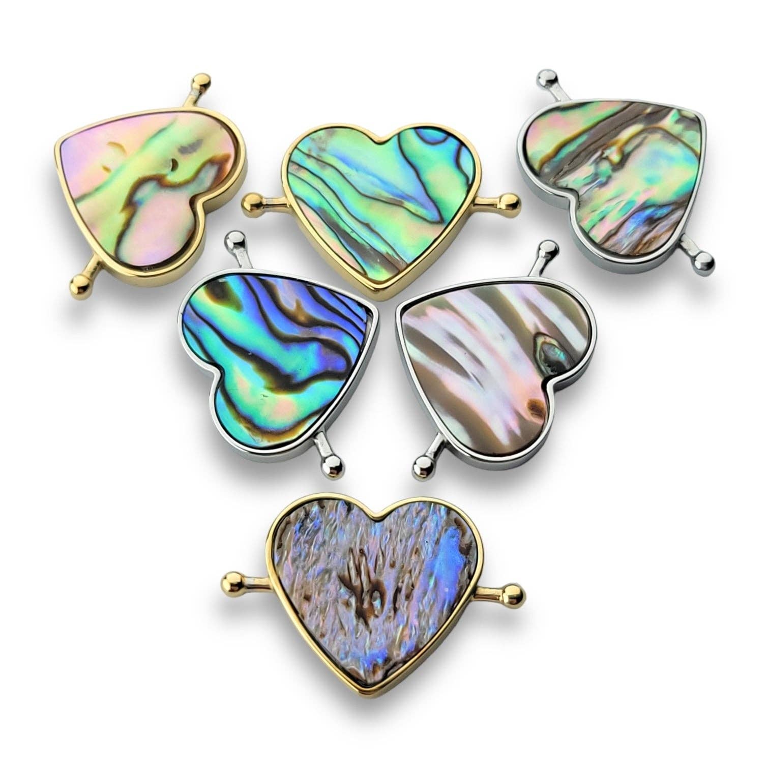 CONQUERing - Wholesale Individual Charm/Pendant - Heart-shaped Crystal Element20