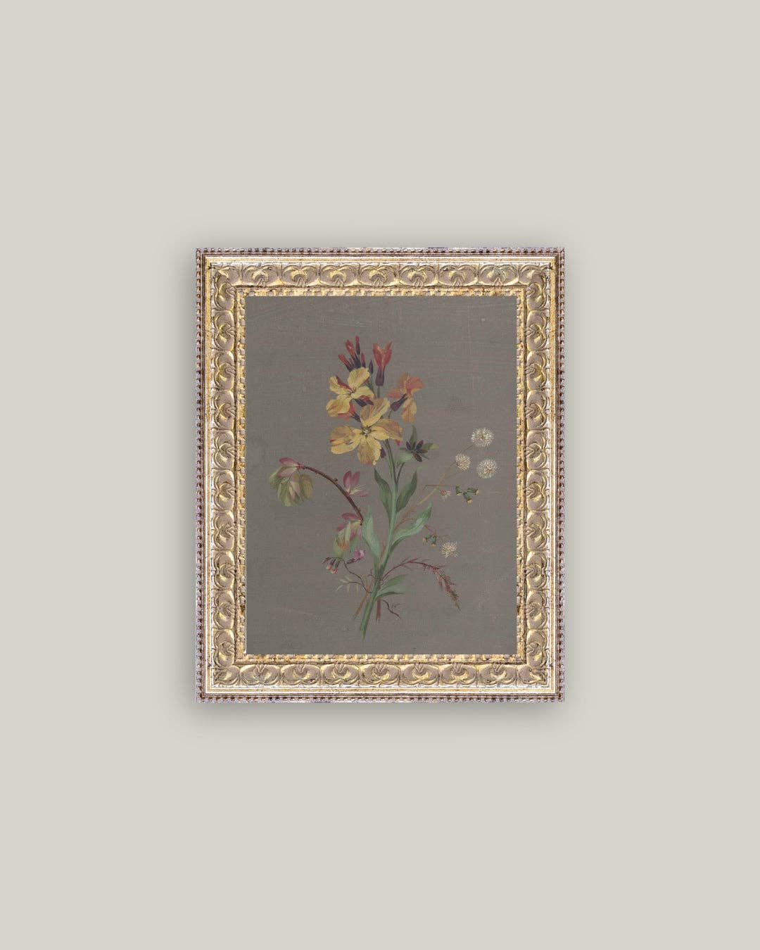 Petal Lane Home - Wholesale Wall art set - French Wildflowers Framed Antique Art1