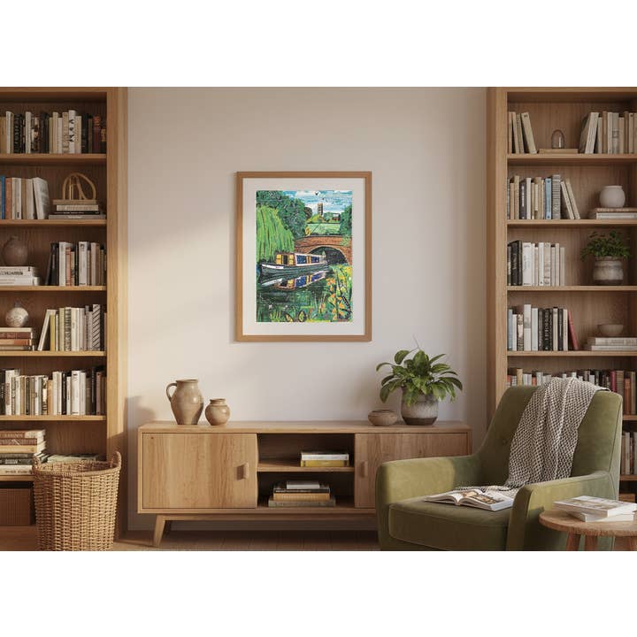 Jamie Poole – wholesale Art print – Canal Life A3 Print on Silk Stock4