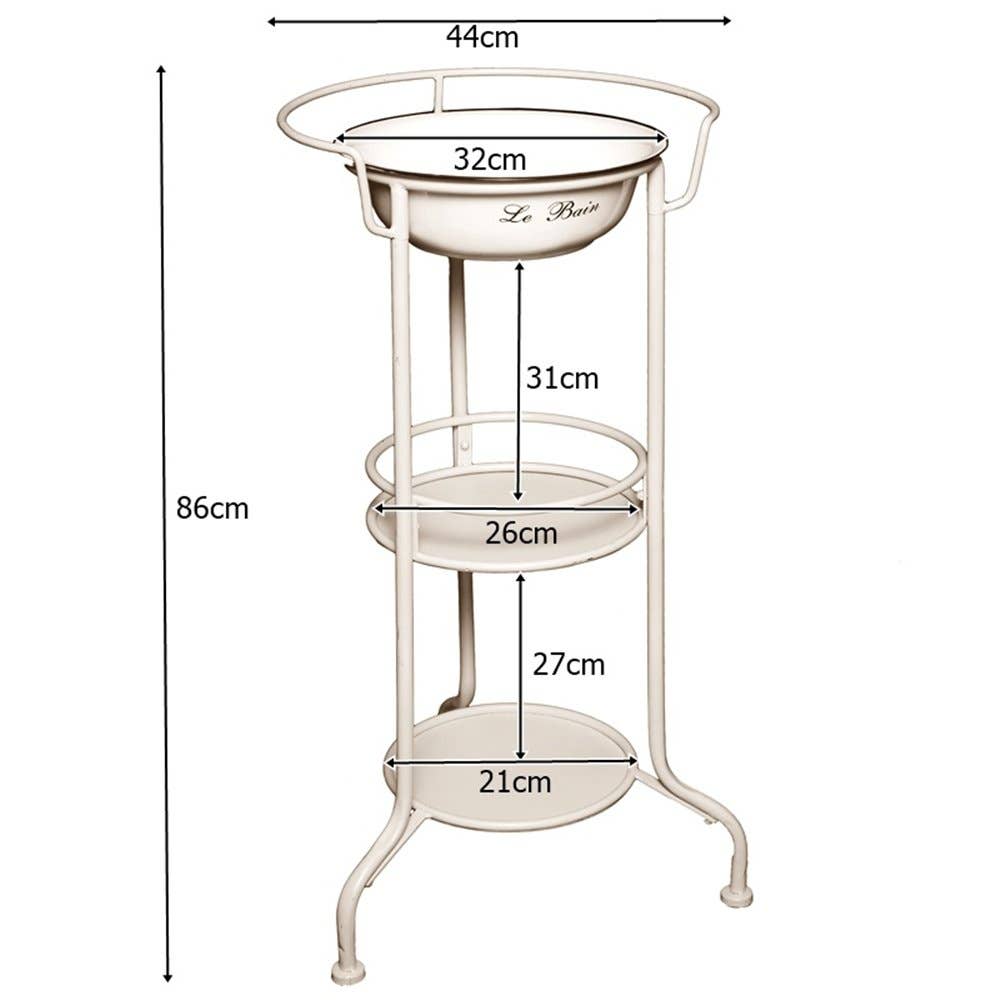 Ambiente Haus - Vente Tables d'appoint pour salle de bain - lavabo avec support4