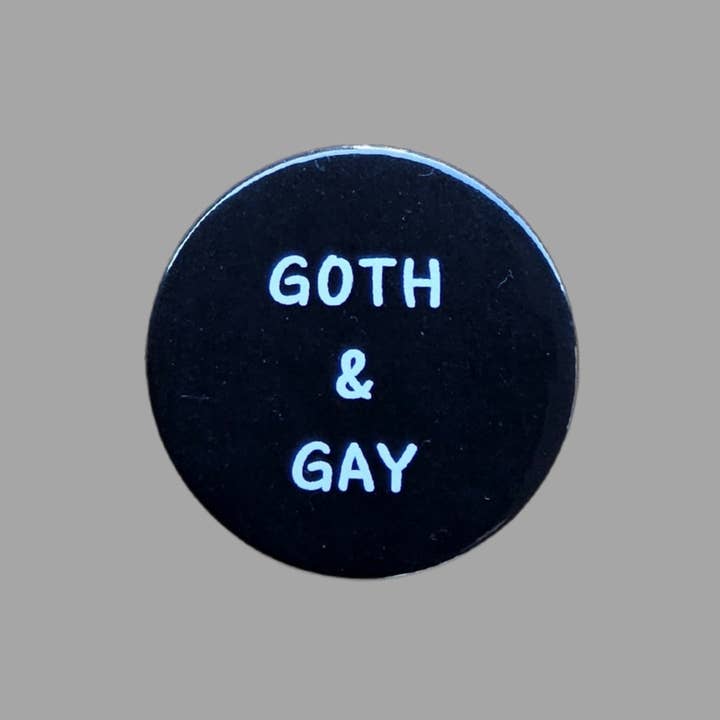 sent with Pride - Wholesale Lapel Pin/Button - Goth and gay badges goth badges, Goth pin badges gay badges