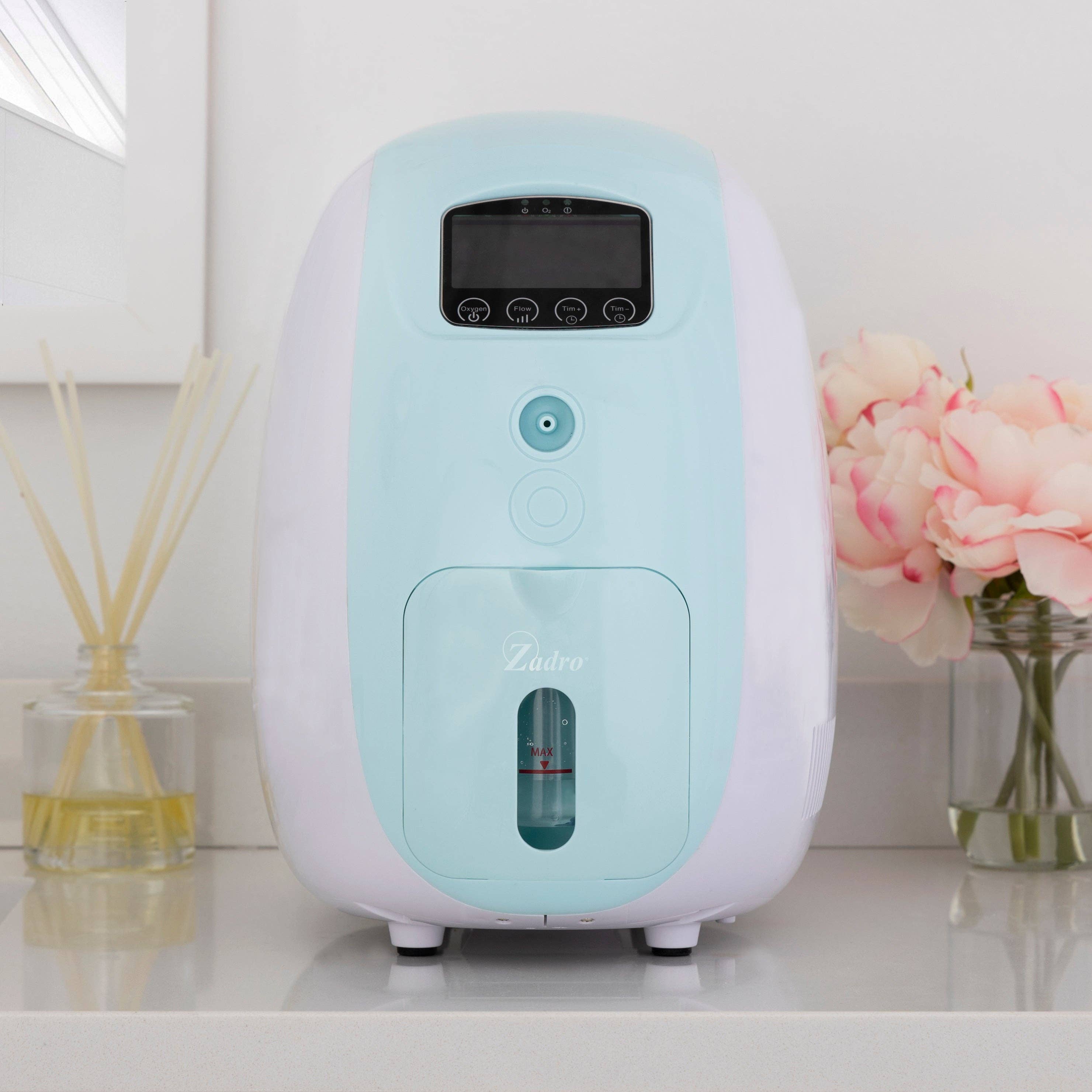 White Green Oxygen Bar with 10ml Lavender Essential Oil Bottle for wholesale on Faire6