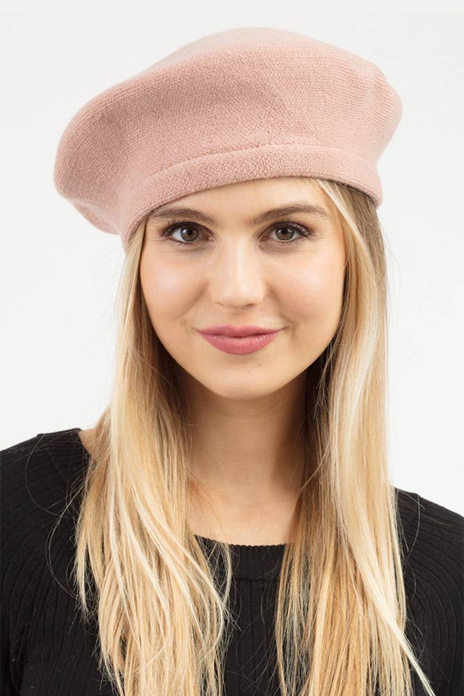 Hana – wholesale Beret – Women's – Stretchy Solid Color Beret25