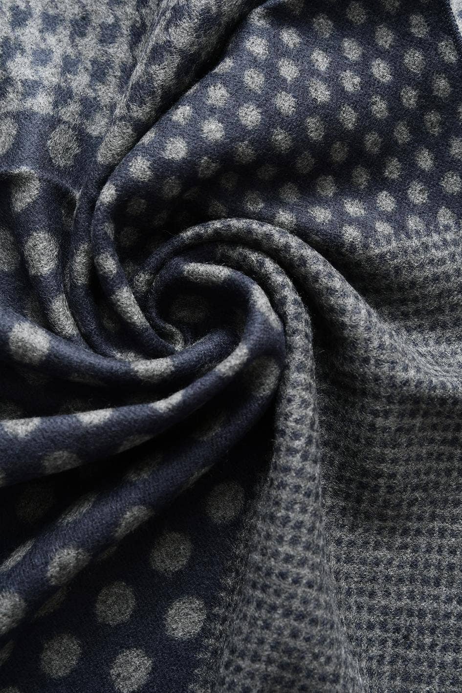 Fashion Scarf World – wholesale Scarf – Men’s – Dot, Tartan & Houndstooth Print Frayed Men/Unisex Scarf1