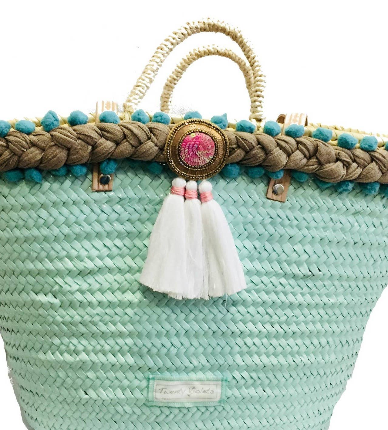 Twenty Violets - Vente Sac de plage - Couffin moyen grand S'Agaro - 53 x 30 cm8