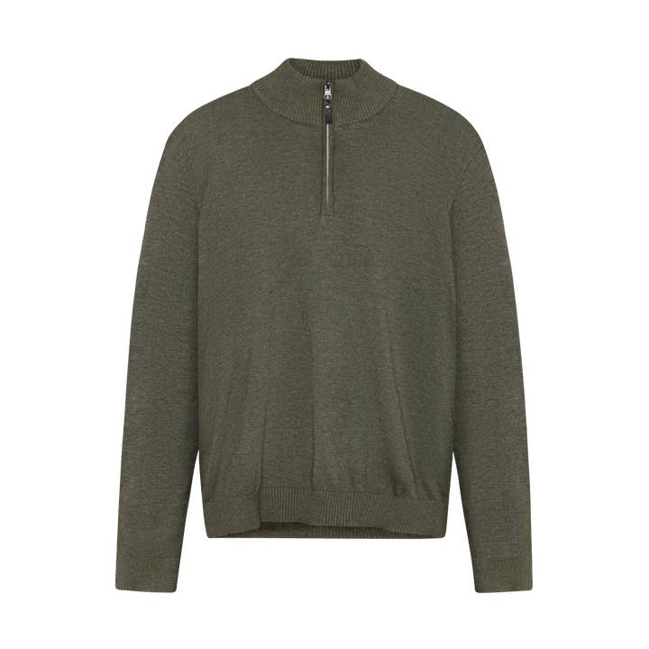 KlausSI Halfzip + Knit - Verde Melange Completo para venta al por mayor de SIGNAL CLOTHING