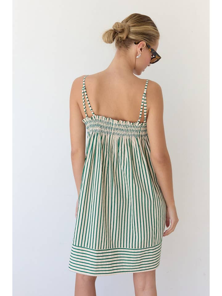 STRIPE BABYDOLL DRESS - RD1062 for wholesale on Faire