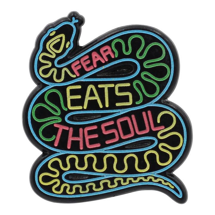 Real Sic - Wholesale Lapel Pin/Button - Real Sic -"Fear Eats The Soul Snake Enamel Lapel Pin