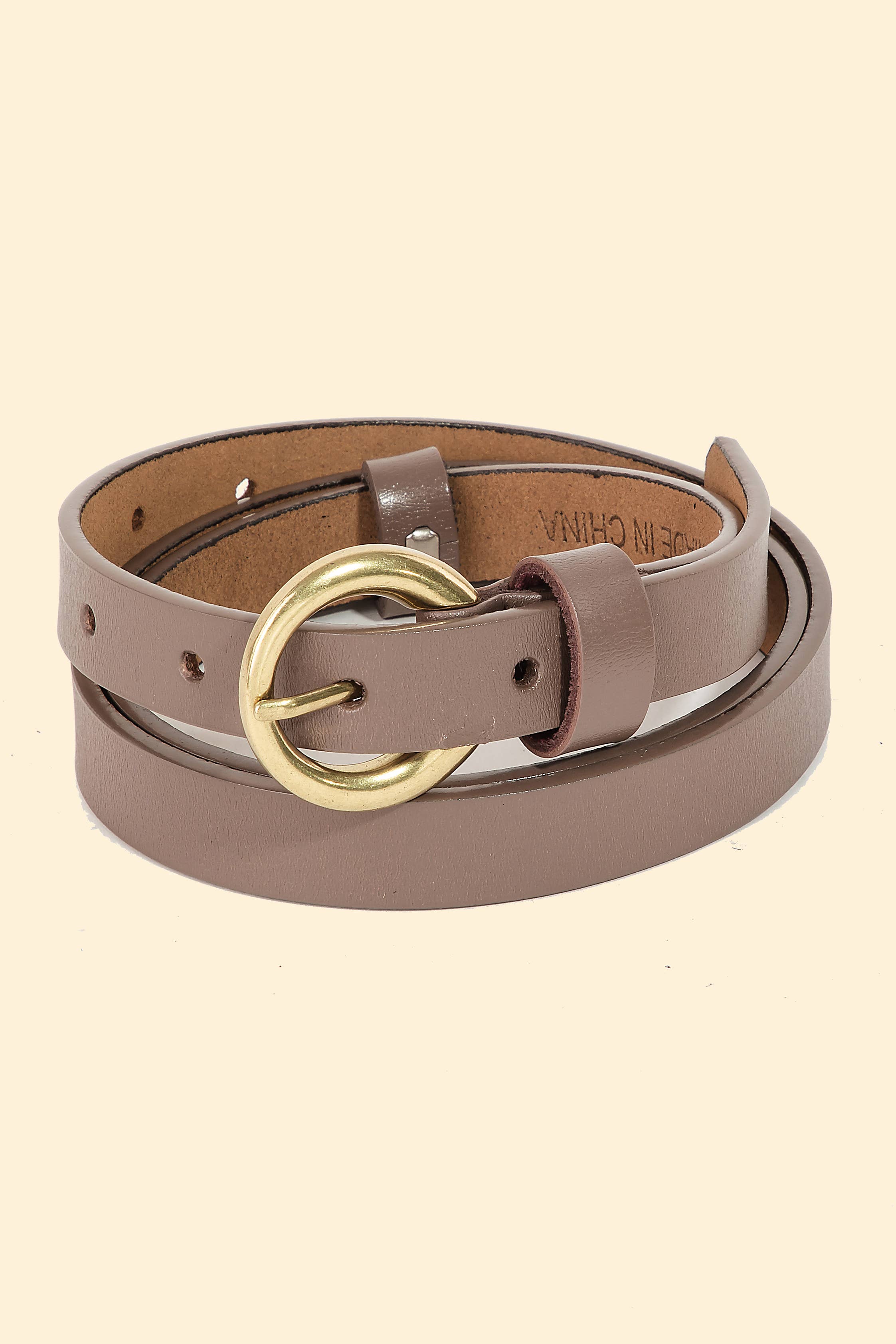 Anarchy Street – wholesale Belt – Women's – Circle Buckle Leather Belt1