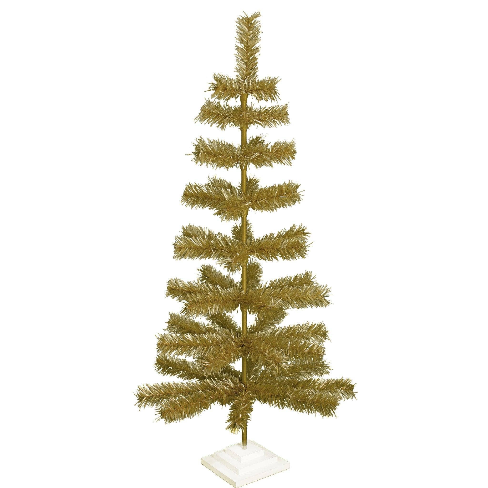 Lee Display - Wholesale Christmas Decoration - Antique Gold Tinsel Christmas Tree22