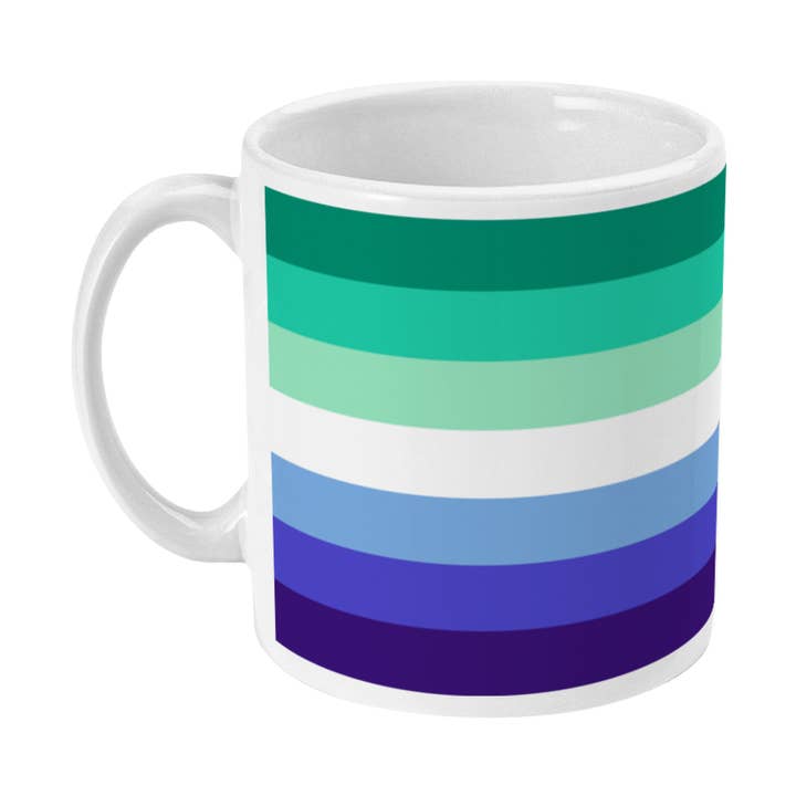 Tasse à café avec drapeau de la fierté vincienne pour la vente par Rainbow & Co