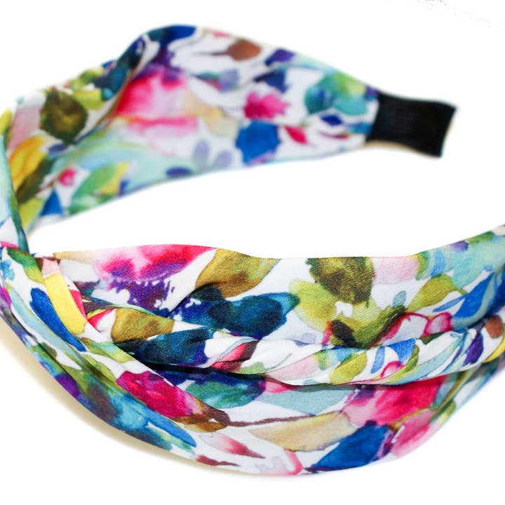 Pulseira Phia Turbante Twist Alice - HAB361 BRANCO/MULTI por atacado de Hepburn & Co.