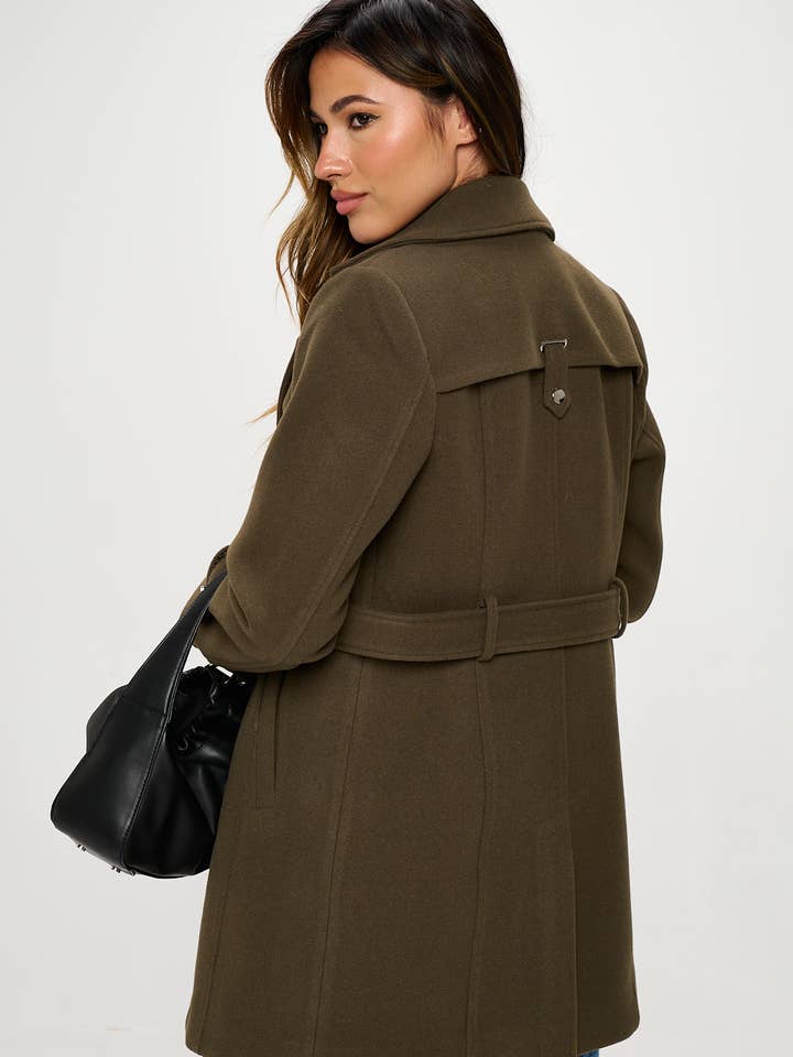 Olive Wool Blazer Jacket for wholesale on Faire