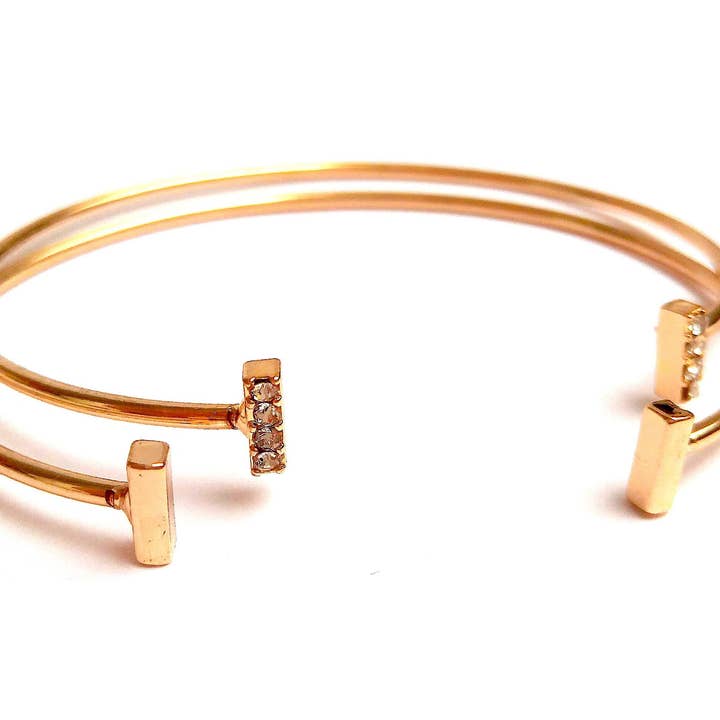 Stacking Chopsticks Stacking Bangle Bracelet Duo for wholesale by JUL ET FIL