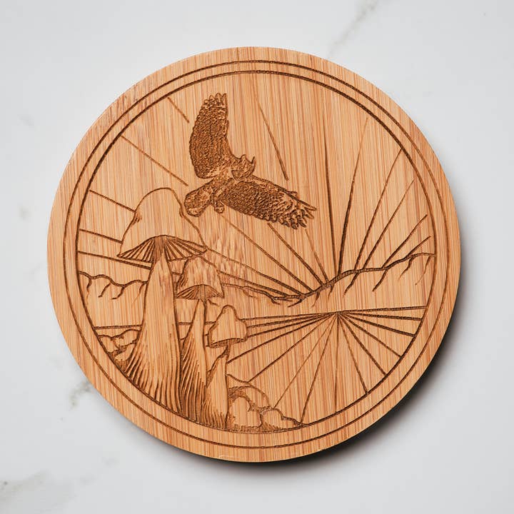 Sottobicchiere Flying Spirit per la vendita all'ingrosso da parte di Dom Chi Designs