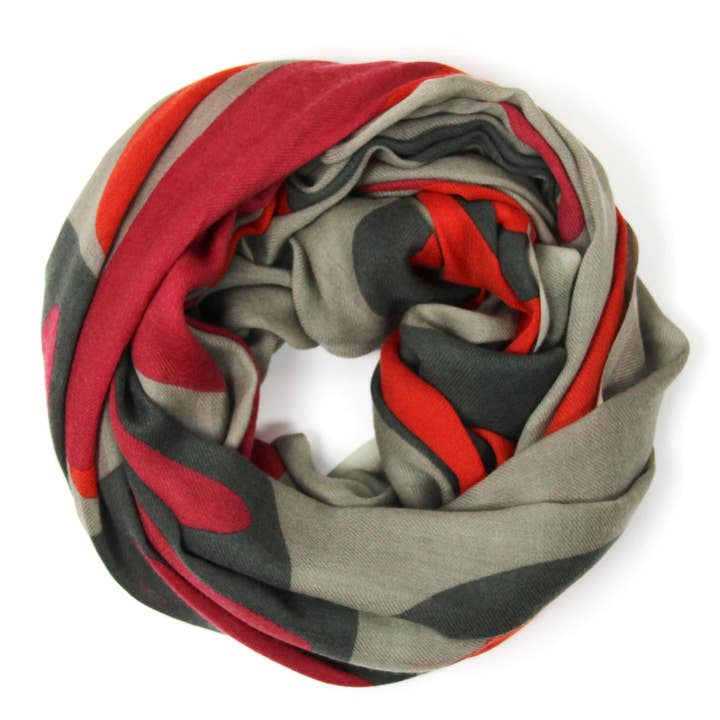 Les Belles Vagabondes - Wholesale Scarf - Women's - XL Cairn Orange Scarf1