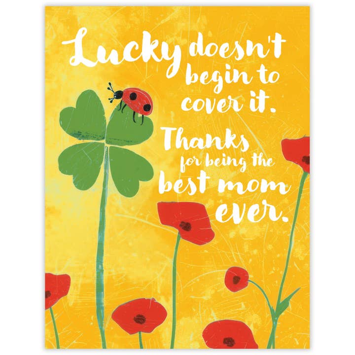 Lucky Mom – Recycled Mother’s Day Card for Moms for wholesale by Scarecrow & Nut Tree