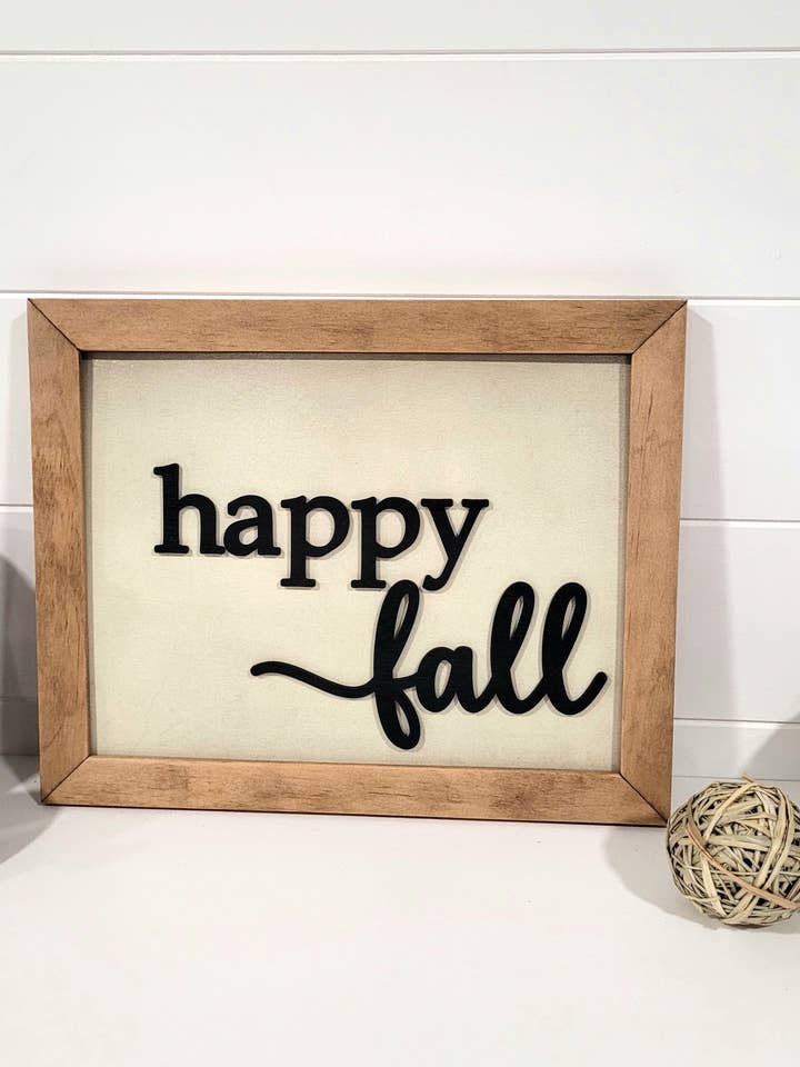 Panneau Happy Fall pour la vente par Jolie Mae Collections