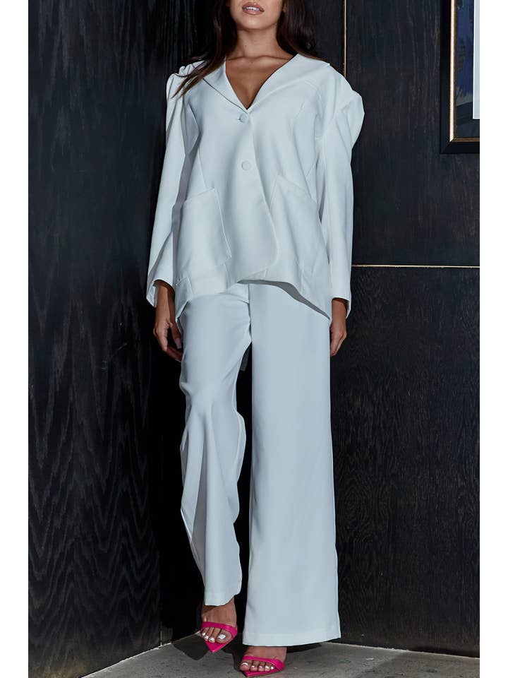 Athina Collection - Wholesale Top & Pant Set (NOT Loungewear) - Women's - Relaxed Oversized Classic Blazer Set3
