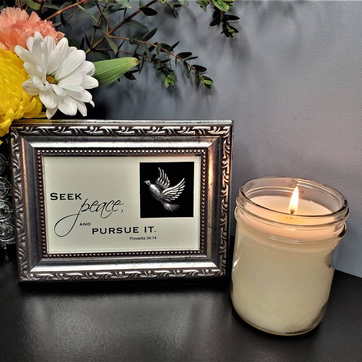 Peachyfrog - Wholesale Jar/Filled Candle - Lilacs In Bloom | 6 oz Spring Candle | Cotton Wick2