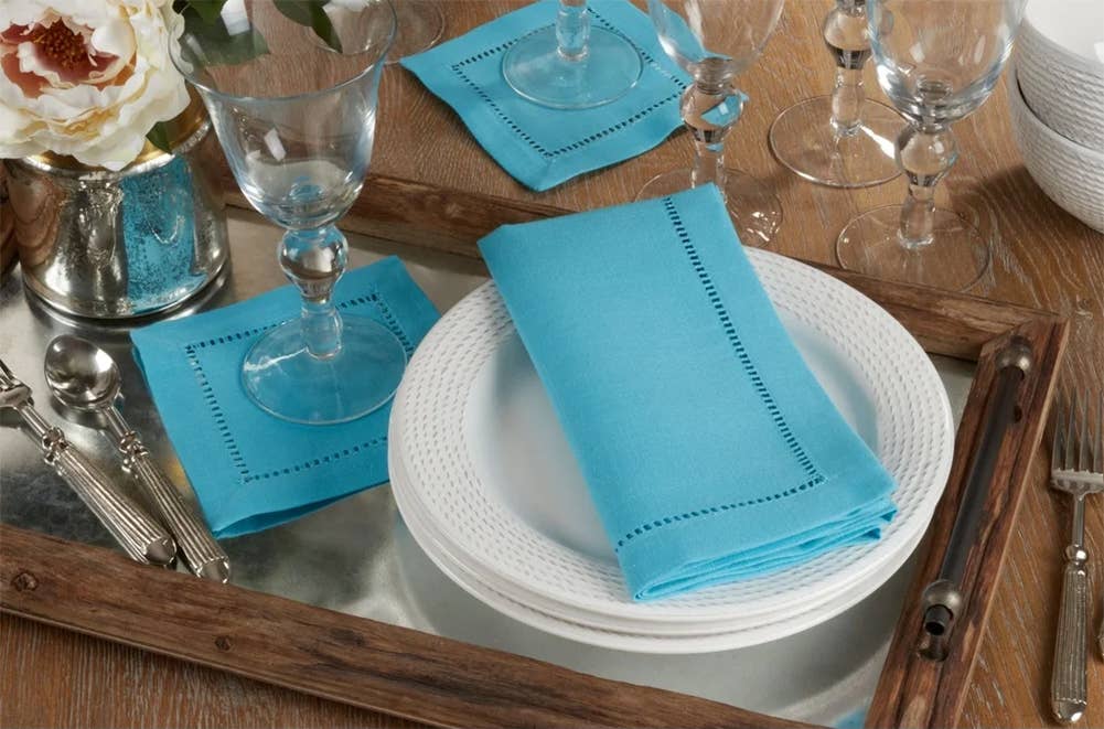 Fennco Styles - Wholesale Dinner & Cloth Napkin - Hemstitch Border 18-Inch Dinner Napkin9