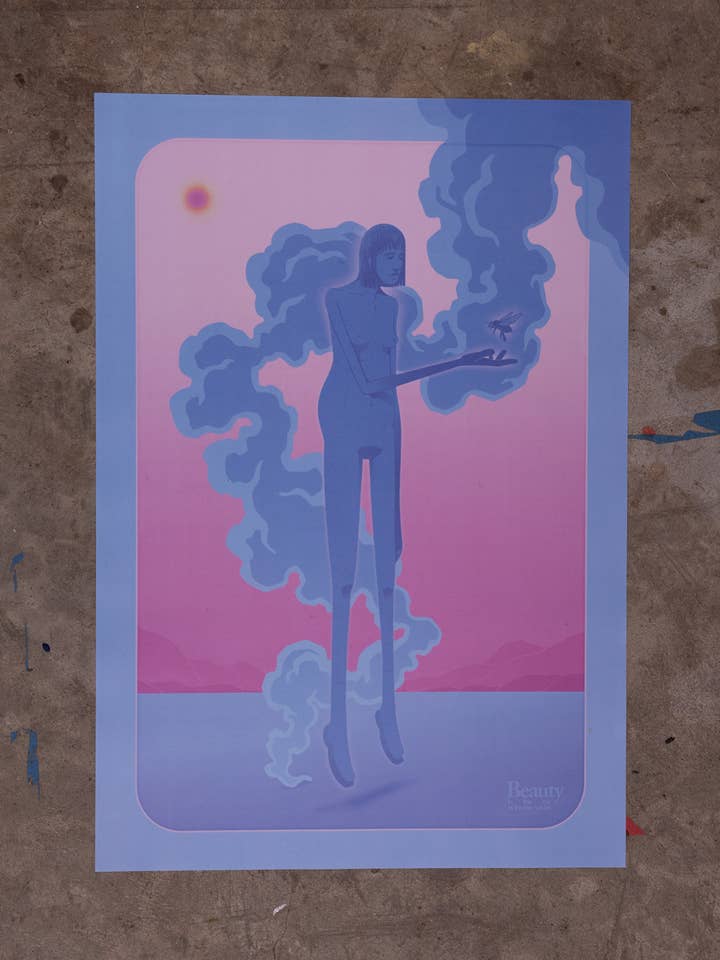 „Øje af biholderen“, plakat i stort format for engroshandel hos Daytime Friends