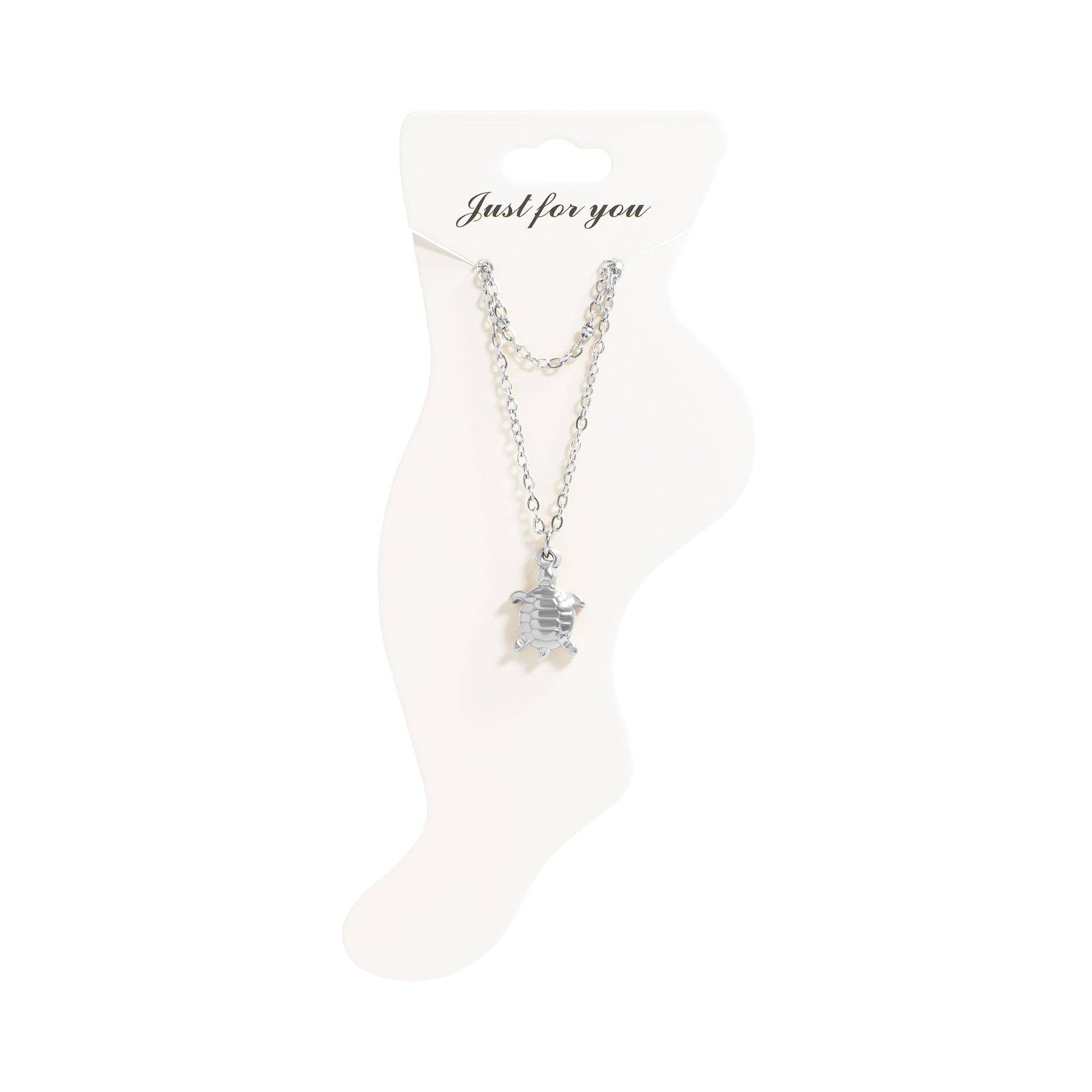 WJW - Wholesale Anklet - 18K Gold PVD Stainless Steel Sea Turtle Charm Anklet4