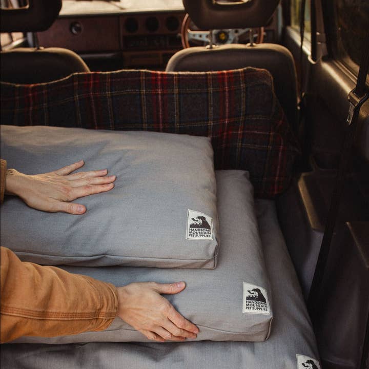 Classic Dog Bed ~ Whippet Grey for wholesale by Handsome Mountain Pet Supplies