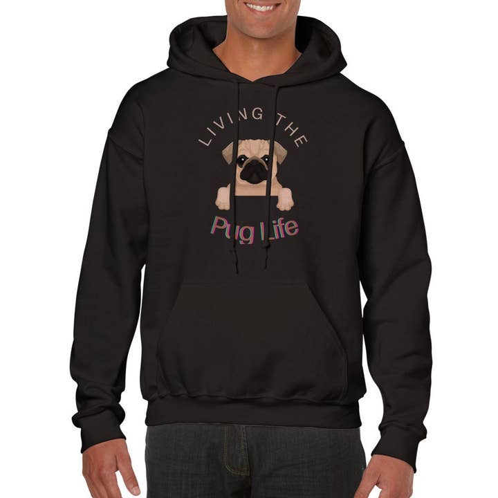 Dog mom sweatshirt-Dog mom gifts-Living the pug life-Gifts for wholesale by The Graceful Dragonfly