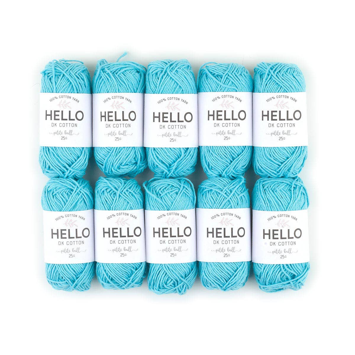 Creative World of Crafts – wholesale Garn – HEJ 100% bomull 25g Amigurumi garn förpackning med 10 bollar50